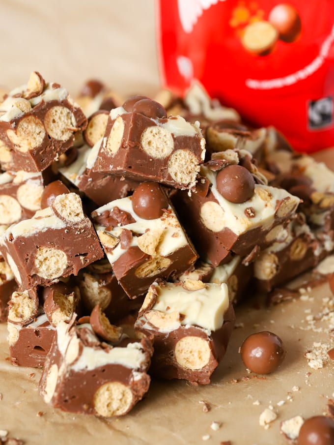 chocolate malteser fudge